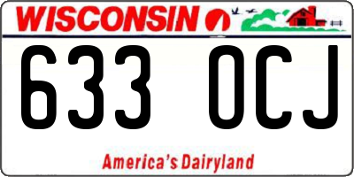 WI license plate 633OCJ