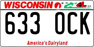 WI license plate 633OCK