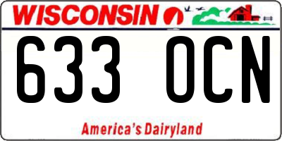WI license plate 633OCN