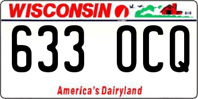 WI license plate 633OCQ