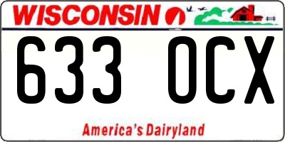 WI license plate 633OCX