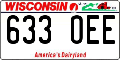 WI license plate 633OEE