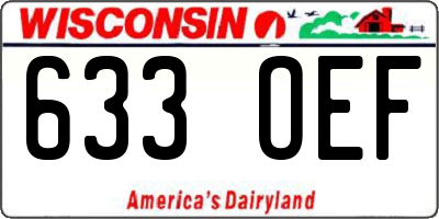 WI license plate 633OEF