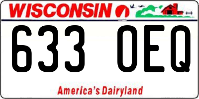 WI license plate 633OEQ