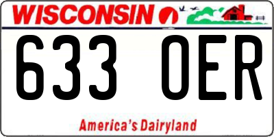 WI license plate 633OER