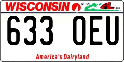 WI license plate 633OEU