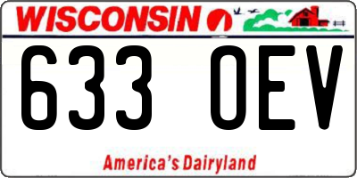 WI license plate 633OEV