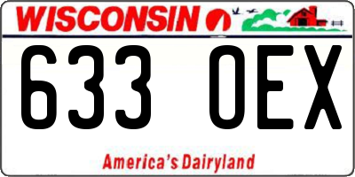 WI license plate 633OEX