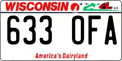 WI license plate 633OFA