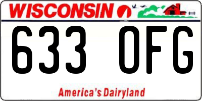 WI license plate 633OFG