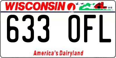 WI license plate 633OFL