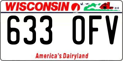 WI license plate 633OFV