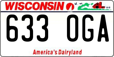 WI license plate 633OGA