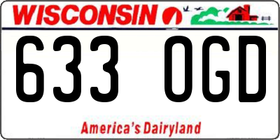 WI license plate 633OGD
