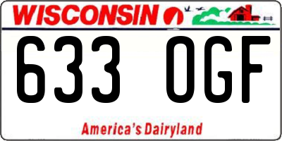 WI license plate 633OGF