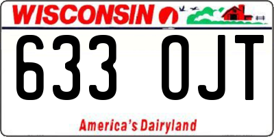 WI license plate 633OJT