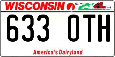 WI license plate 633OTH