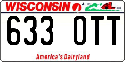 WI license plate 633OTT
