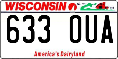 WI license plate 633OUA