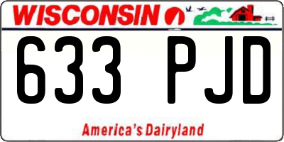 WI license plate 633PJD