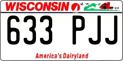WI license plate 633PJJ