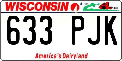 WI license plate 633PJK