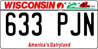 WI license plate 633PJN