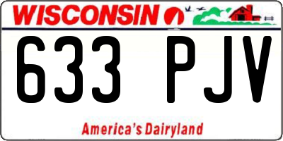 WI license plate 633PJV