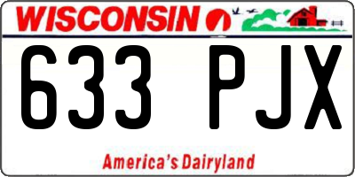 WI license plate 633PJX