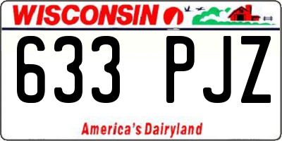 WI license plate 633PJZ