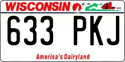 WI license plate 633PKJ