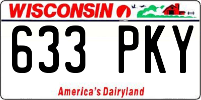 WI license plate 633PKY