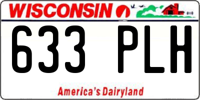 WI license plate 633PLH