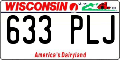 WI license plate 633PLJ