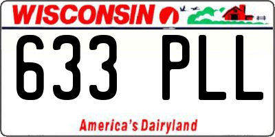 WI license plate 633PLL