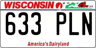 WI license plate 633PLN