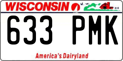 WI license plate 633PMK