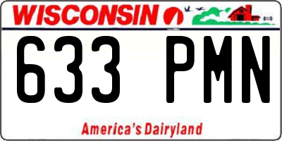WI license plate 633PMN
