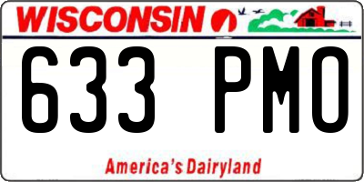 WI license plate 633PMO