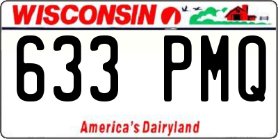 WI license plate 633PMQ