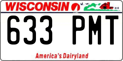 WI license plate 633PMT