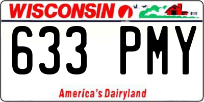 WI license plate 633PMY