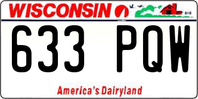 WI license plate 633PQW