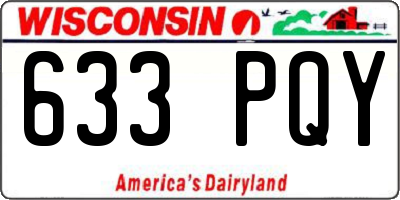 WI license plate 633PQY