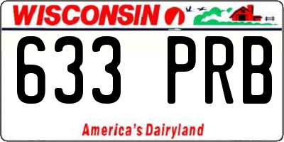 WI license plate 633PRB