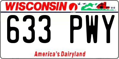 WI license plate 633PWY