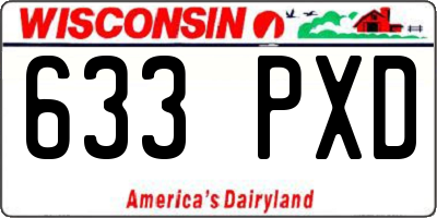 WI license plate 633PXD