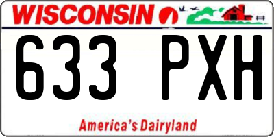 WI license plate 633PXH