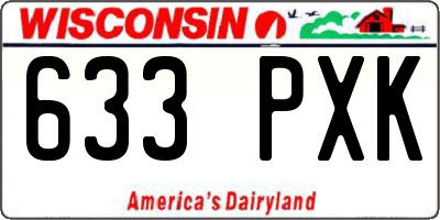 WI license plate 633PXK