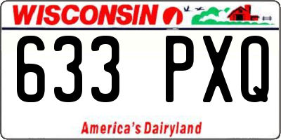 WI license plate 633PXQ